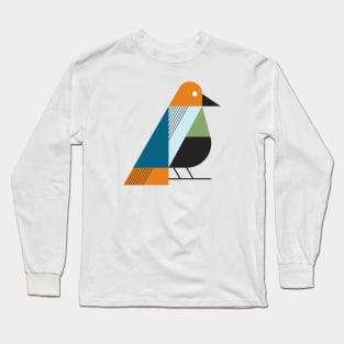 Colorful Flat Bird Long Sleeve T-Shirt